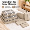 7-Piece Travel Packing Cubes Set – Foldable Luggage Organizer Bags
