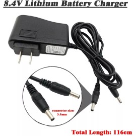 Yorikyas 8.4V Heated Gloves Socks Charger  Adapter for Rechargeable Batteries