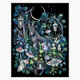 Black Goat Garden Bumper Sticker Vinyl Decal 5"
