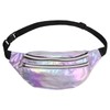 Pinsheng Holographic Waist Bag, Waterproof Reflective PVC Belt Bag, Holographic