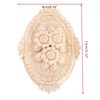 MUXSAM Wood Carved Applique Frame Onlay Unpainted Furniture Decoration Unpainted