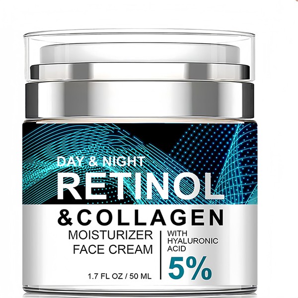 Advanced Retinol Collagen Face Cream with 5% Hyaluronic Acid –