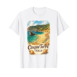 Cinque Terre Italy Travel Souvenir Beach Vacation T-Shirt