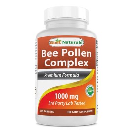 Suplemento En Comprimidos Best Naturals Suplemento Polen De Abeja Antioxidante En Botella De 0l 120 Un                                                