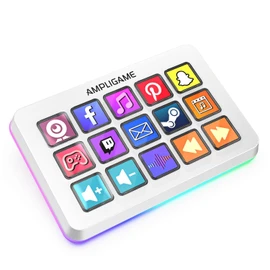 FIFINE Stream Controller 15 Key Layout Stream Controller Controller Live Content Creation Controller for Broadcast Device Streaming Streaming Gaming OBS/Twitch/Youtube Integration Mac/PC Compatible