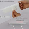 EHKIT Small Floating Shelf Heavy Acrylic Adhesive Stick on Sticky