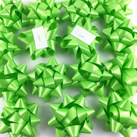 Worlds Citrus Confetti Gift Bows Star Gift Bows for Christmas Gift Wrap Bows 3-3/4" Inch(15 Pack)