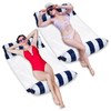 Hammock Pool Float Blue Multi-Purpose Inflatable Water Pool Floats Fun