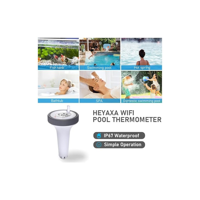 Floating Pool Thermometer, Large Size Easy Read for Water Temperature