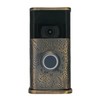 Wildflower Video Doorbell Cover (Ring 2nd Generation Compatible) (Antique Brass)