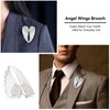 Angel Wings Brooch,4Pcs Crystal Angel Wings Brooch Pin,Angel Pins Fashion