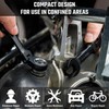 DURATECH Stubby Flex-head Ratcheting Combination Wrench Set, 8-piece, Metric, 9
