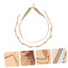 COLLBATH Necklaces Stone Beaded Choker Rice Bead Woven Ladies Necklace