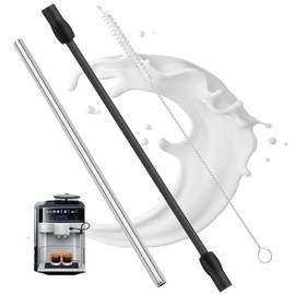 Milk Hose Compatible with Siemens EQ6, Set of 3 Milk Hose Stainless Steel Milk Tube Compatible with Siemens EQ6 Plus/Plus s700/s300, Milk Hose Stainless Steel with Bosch Veroaroma Fully Automatic