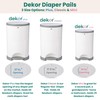 Diaper Dekor Classic Hands-Free Diaper Pail | EKO Gray |