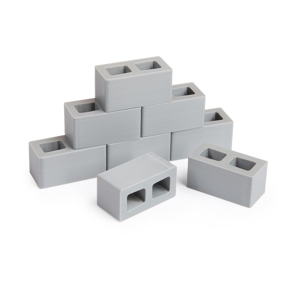 1/12 Scale Miniature Cinder Blocks – Realistic Dollhouse & Diorama