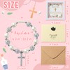 WATINC Baptism Bracelet Gifts for Girls, Baptism in Christ Prayer