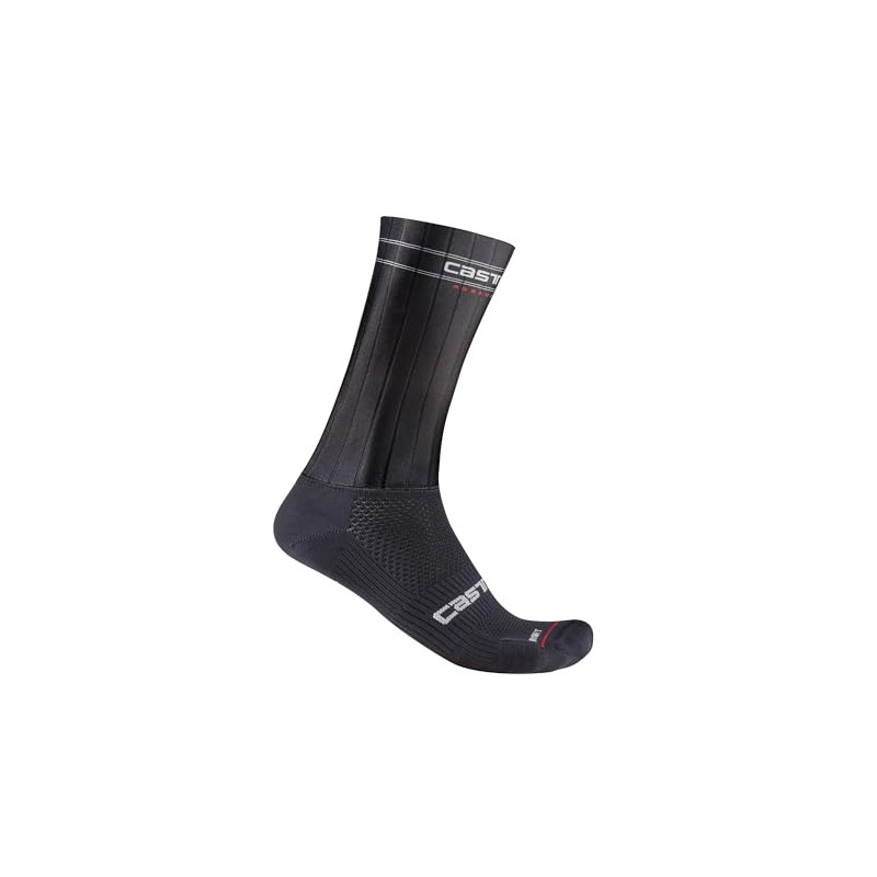 CASTELLI Unisex Fast Feet 3 Socks, Black, S-M EU