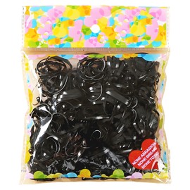 wilcractk Haargummi, Elastische Hair Ties, 230 Stück, Schwarze Mini Haargummis für Kinder und Erwachsene, Robuste und Praktische Haargummis für Täglichen Gebrauch