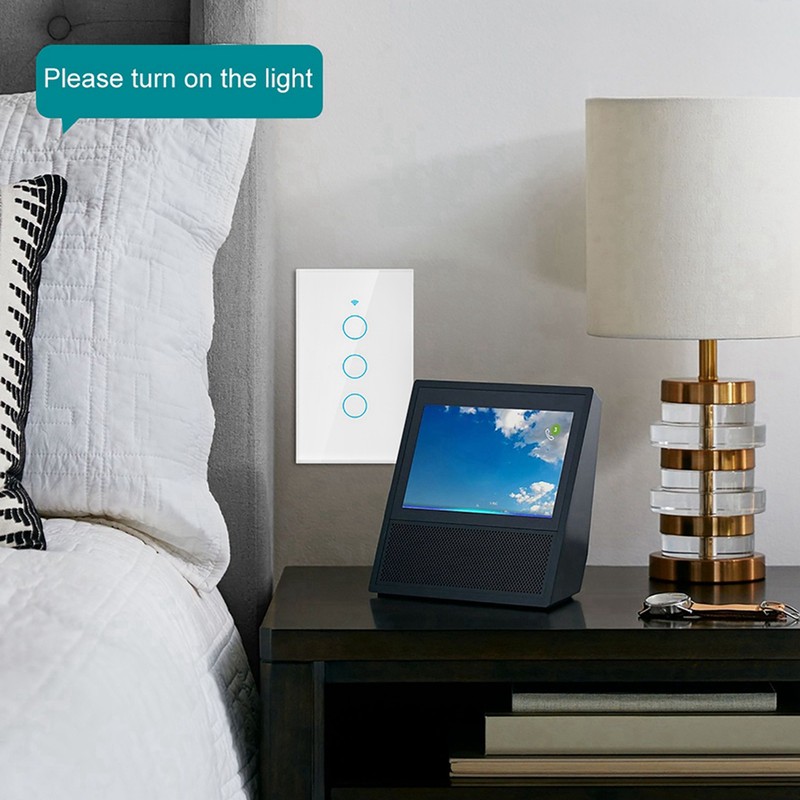 WiFi Touch Screen Switch Single Circle for Alexa for Google