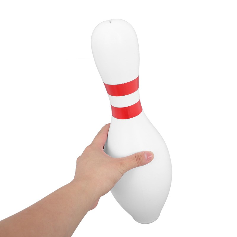 ULTNICE White Bowling Shaped Piggy Bank - Creative Unbreakable Coin