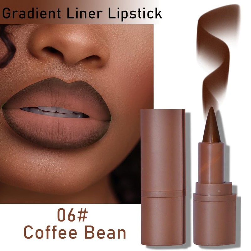 6PCS/Set 2-in-1 Gradient Lip Liner & Lipstick Lip Combo Set
