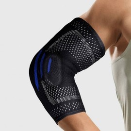 Black Sports Elbow Support Brace for Tennis, Gym, Golf S