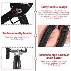 ForeverupBike Chain Tool, Bike Chain Removal Tool Set，Bicycle Chain Pliers with Opener Closer Remover Pliers for 6/7/8/9/10 Speed Road, mountain, bicycle, racing chain repair