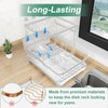 HOMEAILIE Dish Drying Rack, Two-Tier Dish Drying Rack with Utensil
