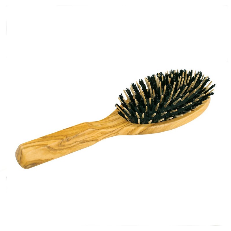 Redecker Olive Wood Hair Brush (Wood Pin & Boar Hair