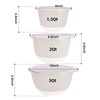 JCXivan 3 Small Plastic Mixing Bowls with Lids,Pour Spout,Non Slip