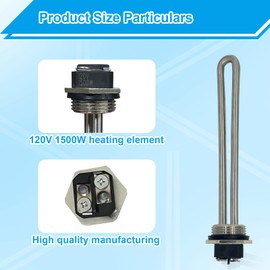 02463 1500W 120V RV Water Heater Element,Suitable for with RV,Campers Water Heater