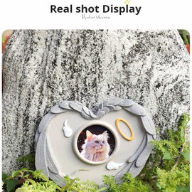 Facewind Pet Memorial Stone for Cat Commemorates Our Lost Fur Baby, Cat Memorial Stone Pet Grave Markers for Outdoor Garden Indoor Display Memorial Gift