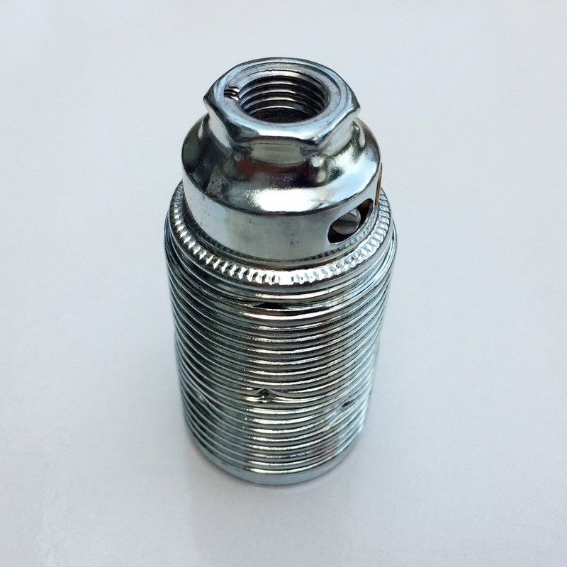 E14 Frame 3 Parts Chrome M10 x 1 Thread Lamp