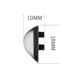 Clear Rubber Silicon Clip On Nose Pads Buds for Glasses Sunglasses Frames Reading Eye Wear HNP007 (Black Clear - 1 Pair)