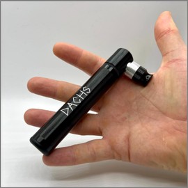 DACHS Mini Bicycle Pump with Bracket - High Pressure, Lightweight, Travel Pump - 126 x 45 x 20 mm, 60 g - Maximum Pressure 9 bar/130 PSI - Suitable for All Bike Types