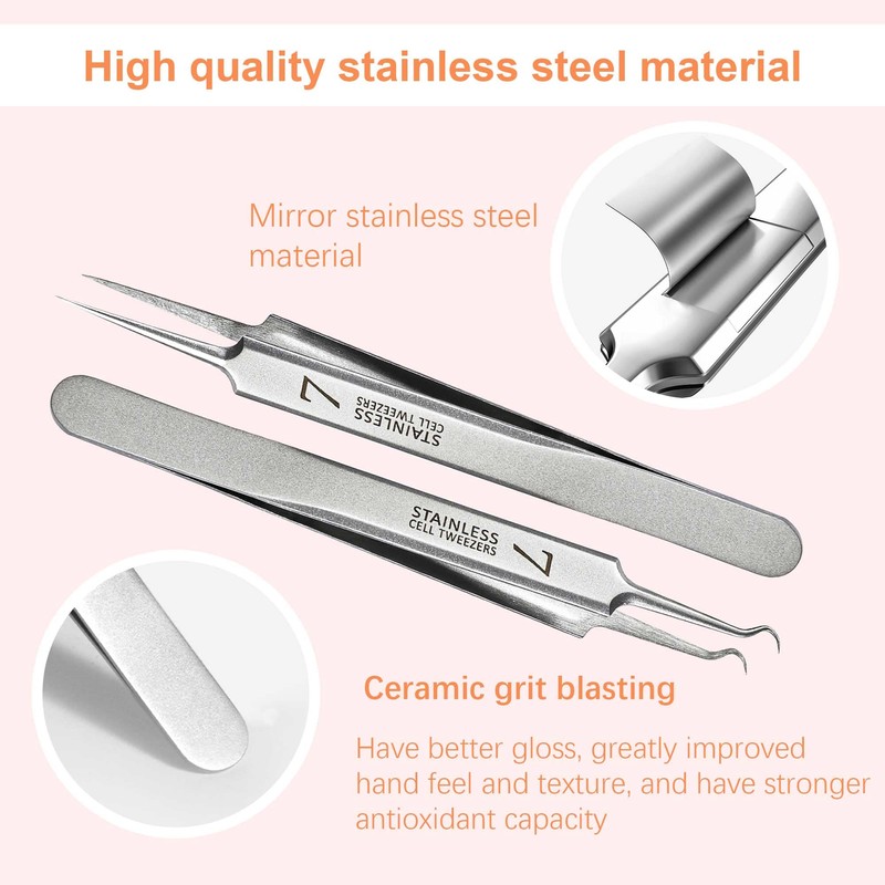 WSYUB Blackhead Tweezers, Pimple Popper Tool,Ingrown Hair Tweezers, Blackhead Extractor