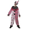 Rubies Creepy Clown Kids Boys Costume Jumpsuit with Mask, Small