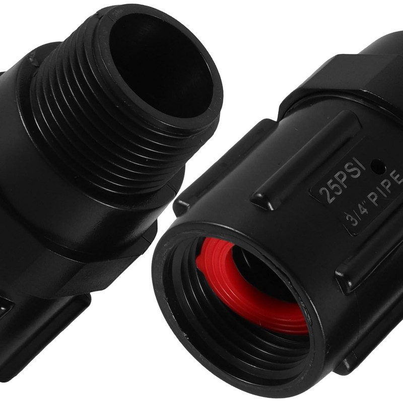 2 Piezas Adaptador de Grifo Plástico 3/4bsp 25psi, para Fregadero