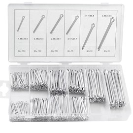 555Pcs Cotter Pin Assortment Set Assorted Clip Key Fastening Pin Set -Trailer pin for Automobile axle