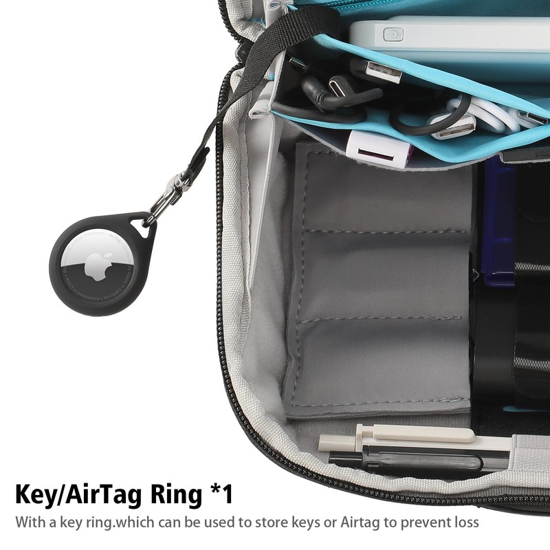Electronics Travel Organizer Storage Bag, Travel Accessory Handle Bag, Gadgets