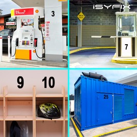 iSYFIX Black Vinyl Number 2 (Two) Stickers - 6 Pack 10 inch Self Adhesive - Decal Die Cut & Pre-Spaced for Mailbox, Signs, Window, Door, Cars, Trucks, Home, Business, Address Number, Indoor & Outdoor