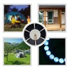 LED Solar Power Flagpole Light Outdoor Tent Light Waterproof Flag