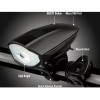 MIITONG Lampara Faro Bicicleta Recargable Luz Led Impermeable Cláxon
