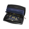 (Mesihide) Made in Japan, Genuine Leather, Long Wallet, Unisex, Zippered,