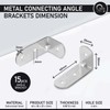 OMIDEAS 15 x Angle Bracket (30 x 60 x 25)