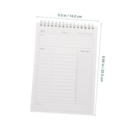 STOBOK Portable Planner Notepad for Daily Tasks Undated Memo Pad for Students and Professionals to-do List Organizer Nonstick Design for Study and Management
