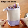 Pencil Case Stand Up Pen Holder Cute Telescopic Pen Case