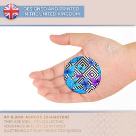 Destination Vinyl ltd Magnet for Refrigerator, Fridge - Pretty Blue Purple Butterfly Insects Cute for Office, Cabinet and Whiteboard, Magnetic Stickers, 8661