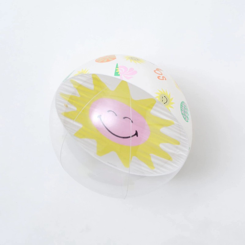 Sunnylife - Mouth-blown beach bike and beach ball - Smiley,